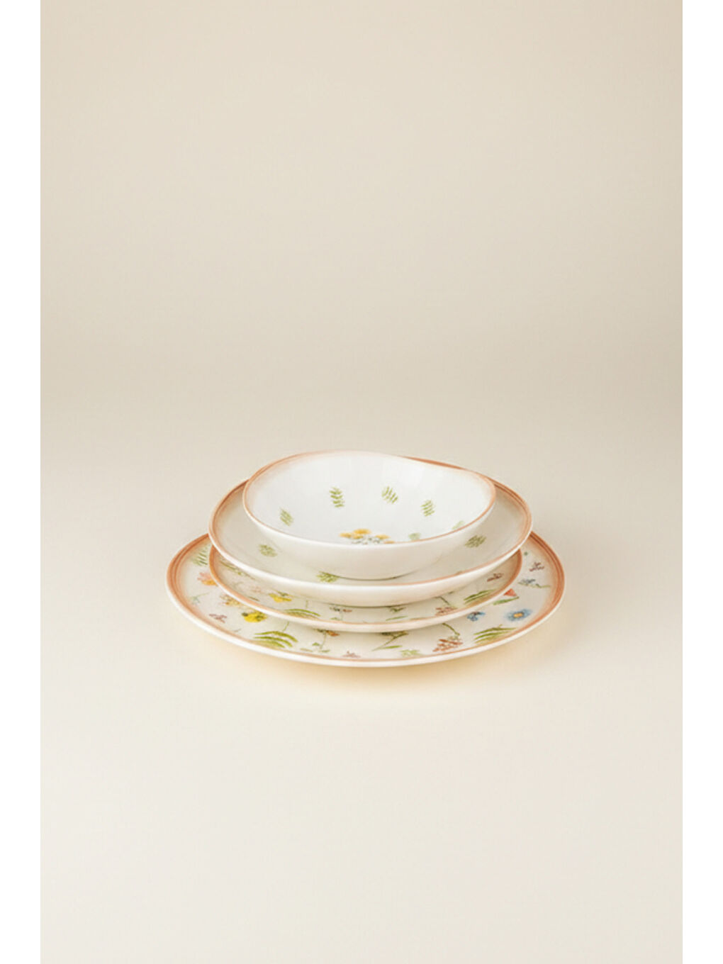 Beyaz Sera 24 Parça Porselen Yemek Takımı-1