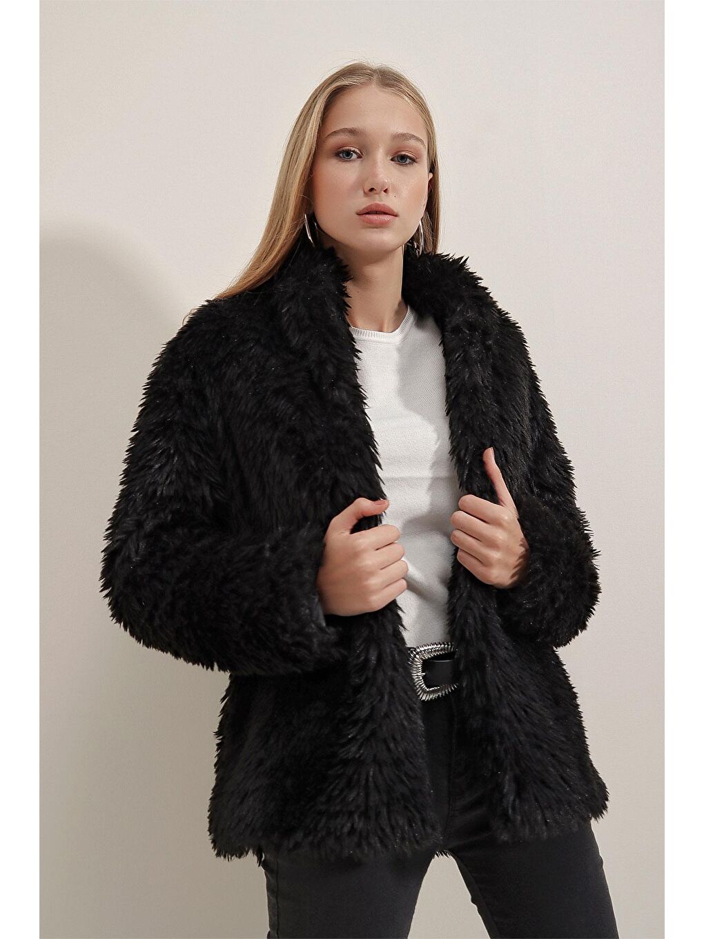 9088 Peluş Kaban - Siyah