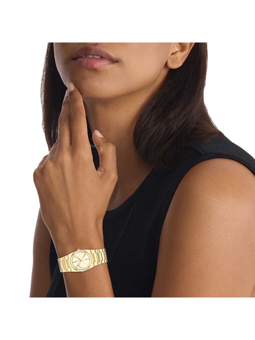 Sarı CK25100127 Kadın Kol Saati-3