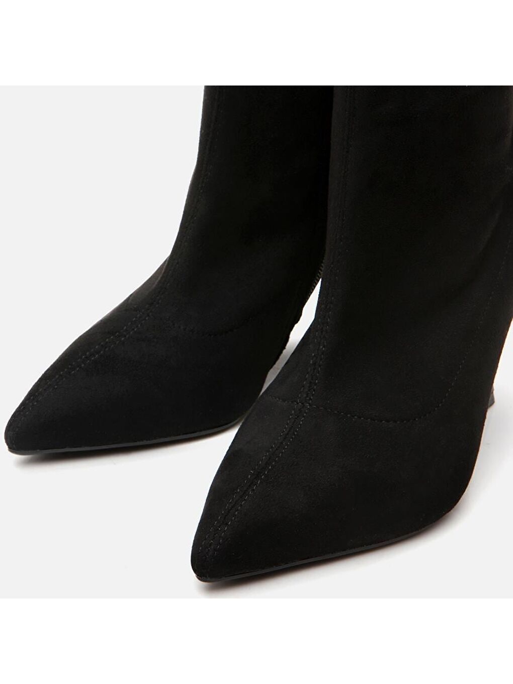 Siyah Kadın Topuklu Bot-5