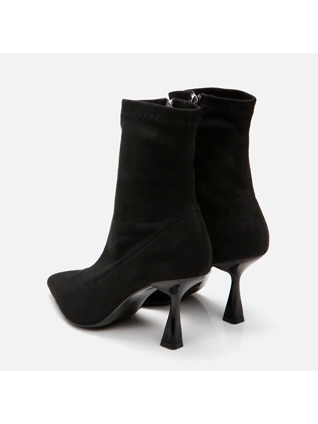 Siyah Kadın Topuklu Bot-3
