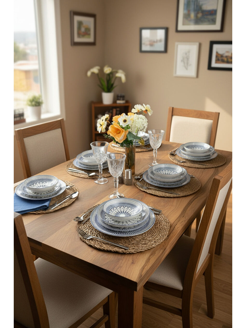 Beyaz Atina 24 Parça Porselen Yemek Takımı-4