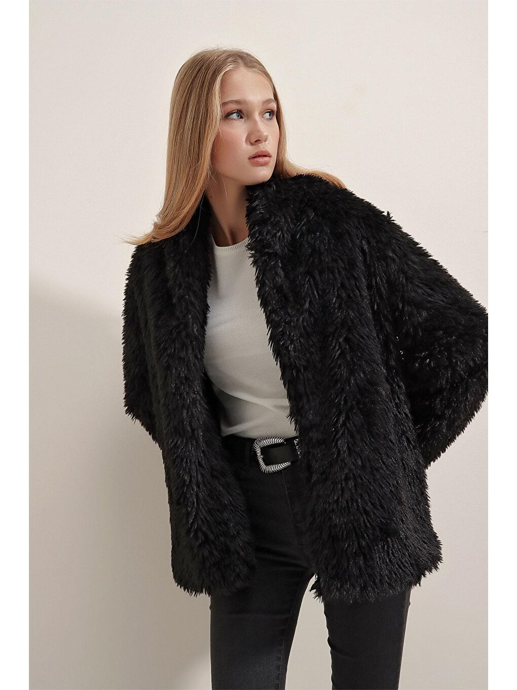 9088 Peluş Kaban - Siyah-3