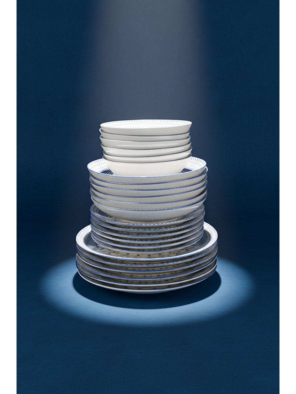 Beyaz Atina 24 Parça Porselen Yemek Takımı-5