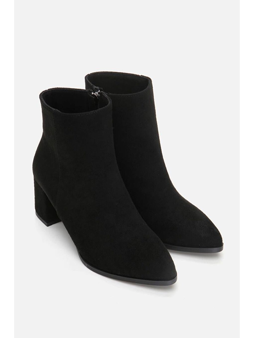 Siyah Kadın Topuklu Bot-6