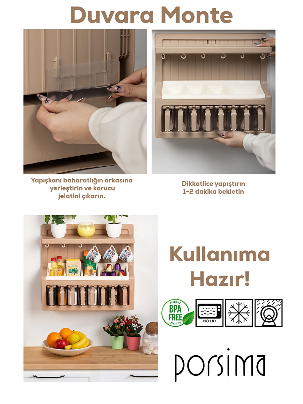 Kahverengi 5332 Kendinden Yapışkanlı Standlı Etiketli 8li Kahve Köşesi Seti Kahvelik Takımı - Moka-2