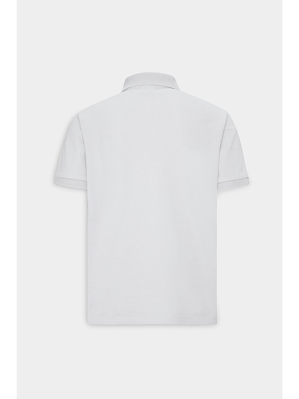 Erkek Beyaz Slim Fit Dar Kesim Polo Yaka %100 Pamuk Kısa Kollu Tişört-10