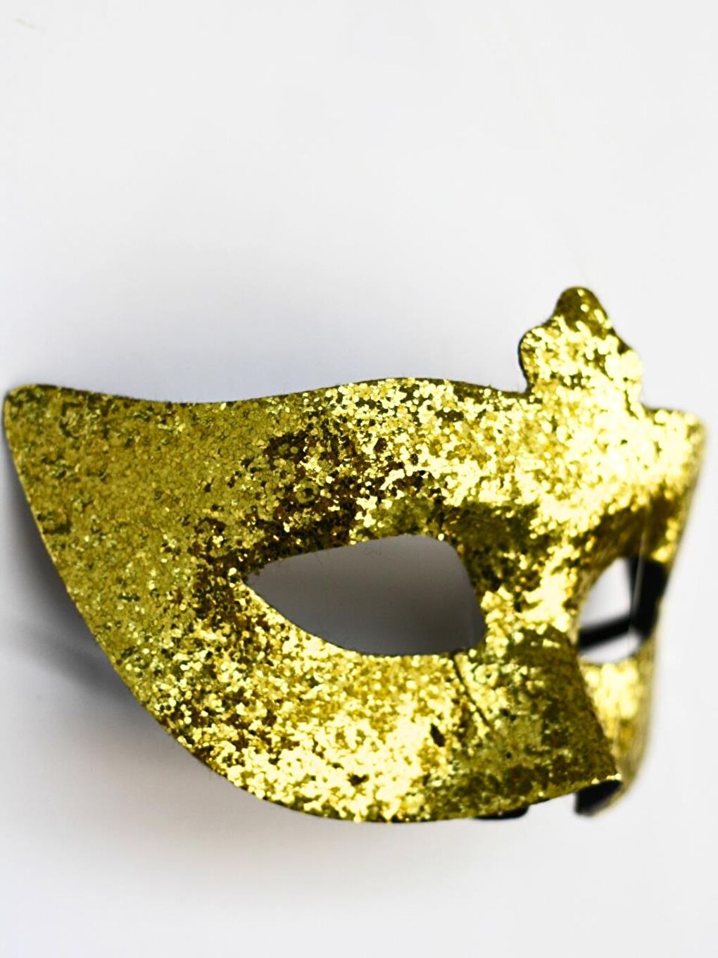 Sarı Simli Parti Maskesi Balo Parti Kostüm Aksesuarı Maske Altın-1