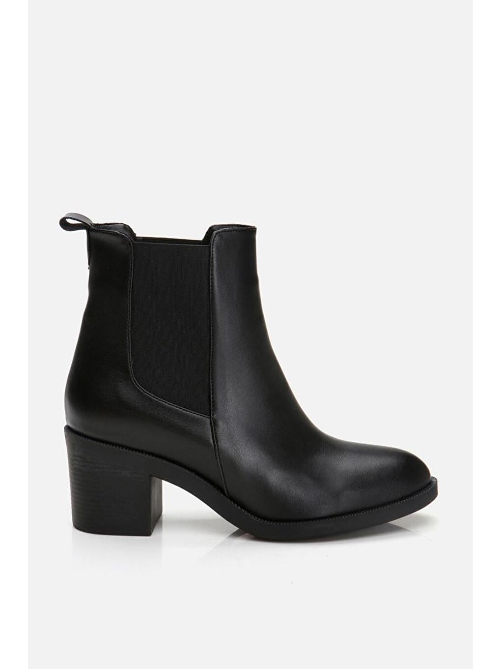 Siyah Kadın Topuklu Bot-6