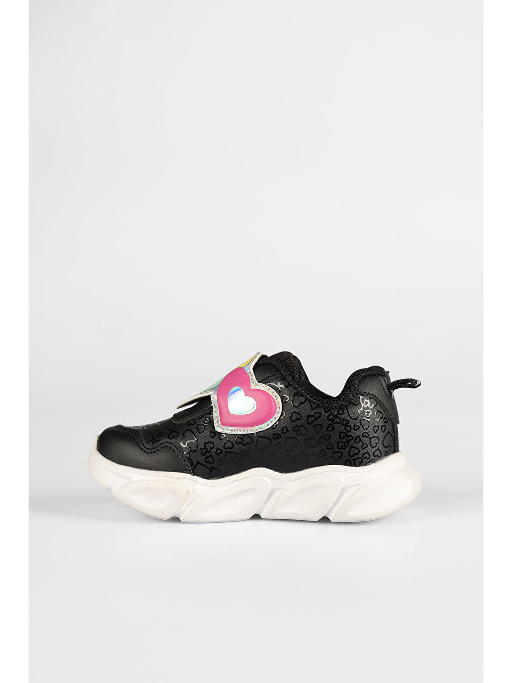 Lovely Işıklı Kız Bebek Siyah Spor Ayakkabı-1