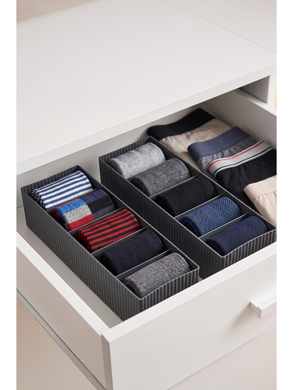 Org-16 Çekmece Içi 2li Düzenleyici Organizer Set Antrasit-1