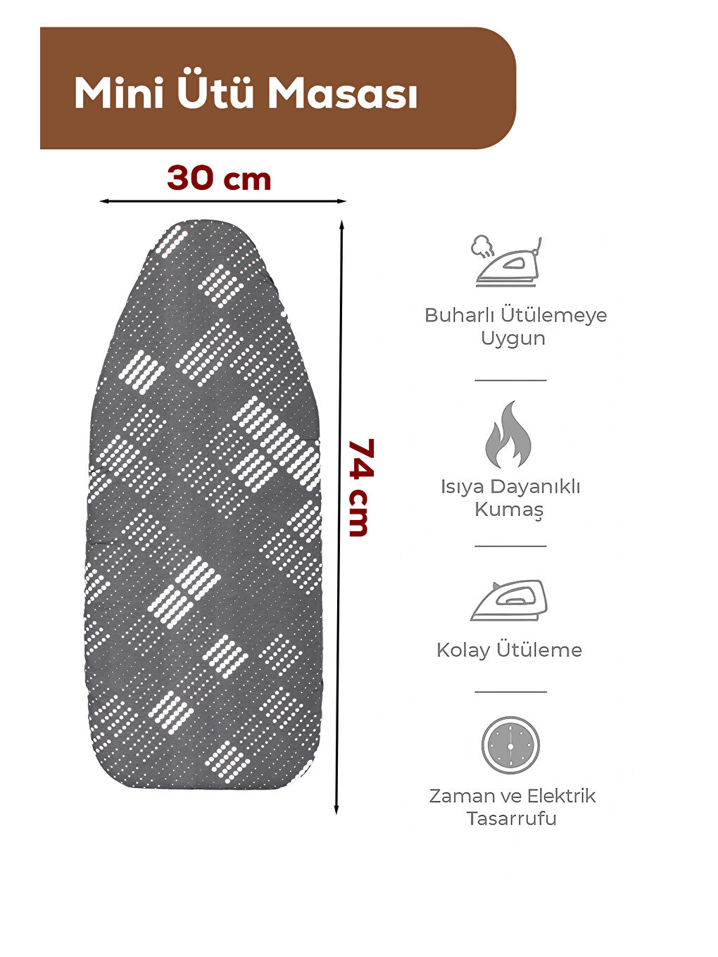 Karışık 15120-4 Smart Mini Seyahat Portatif Katlanabilir Ayaklı Ütü Masası-1