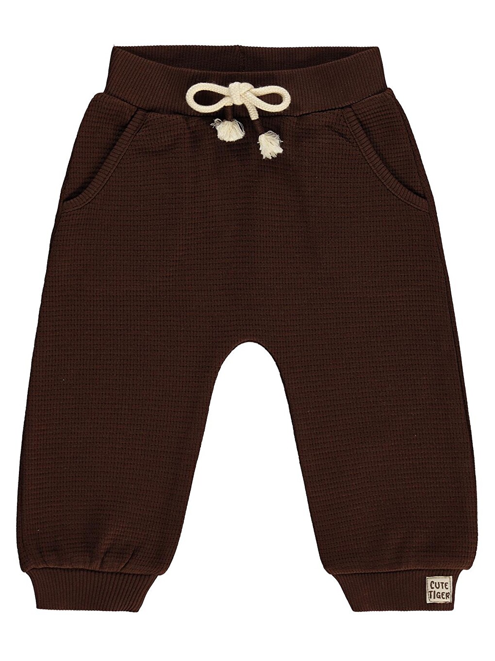 Baby Cute Tiger Etiketli 6-18 Ay Eşofman Altı - Kahverengi