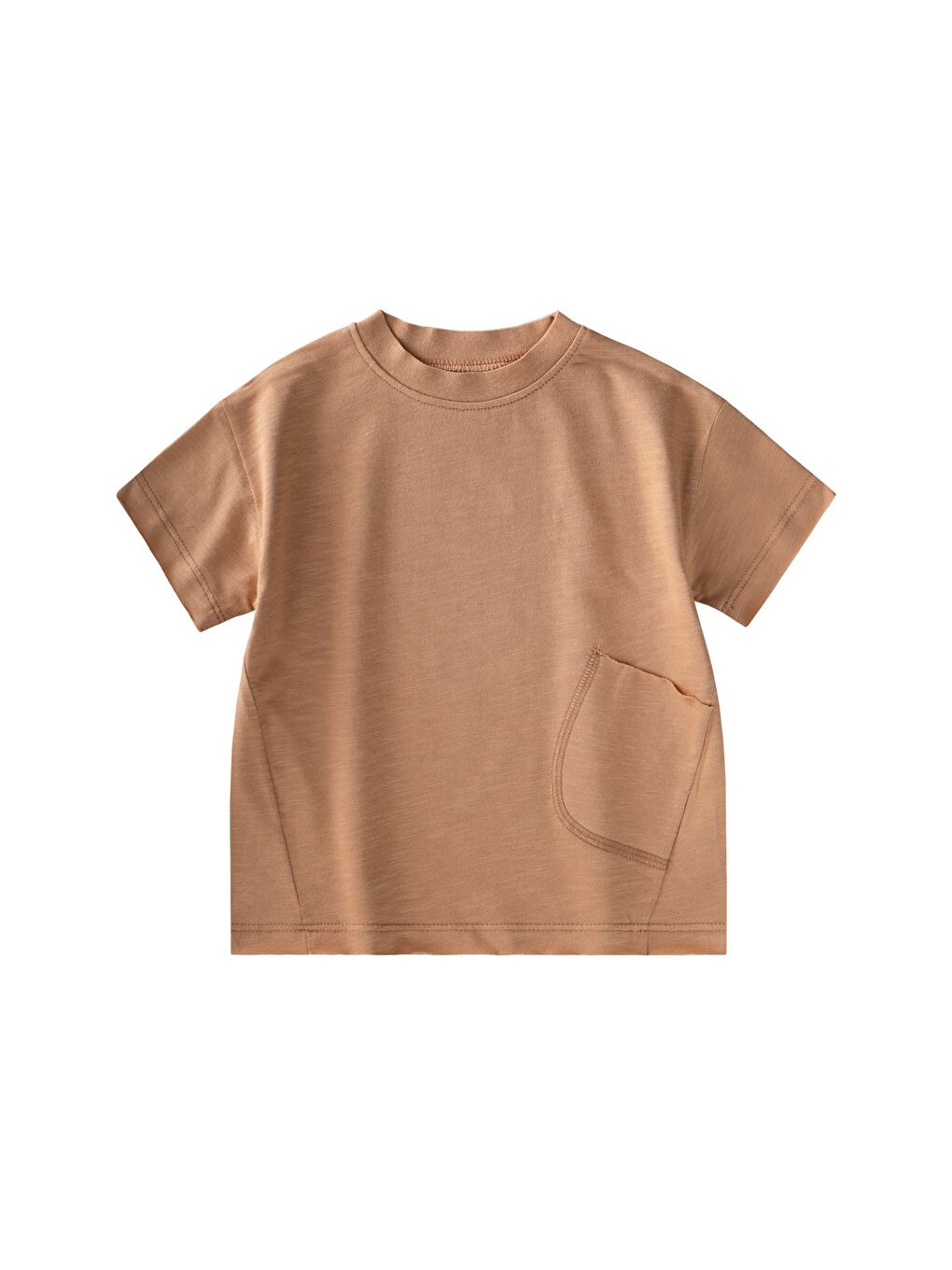 Kahverengi T-Shirt 1-8 Yaş Camel