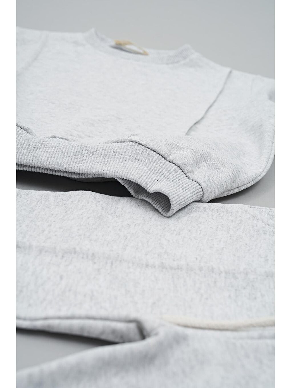 Çıma Detaylı Gri Alt Üst Takım-5