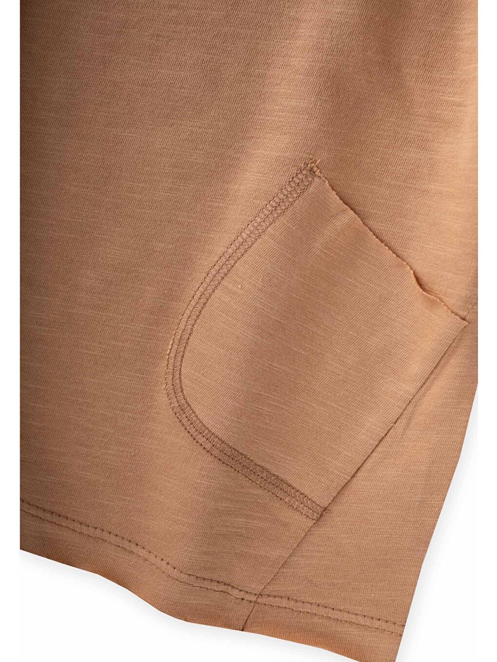 Kahverengi T-Shirt 1-8 Yaş Camel-2