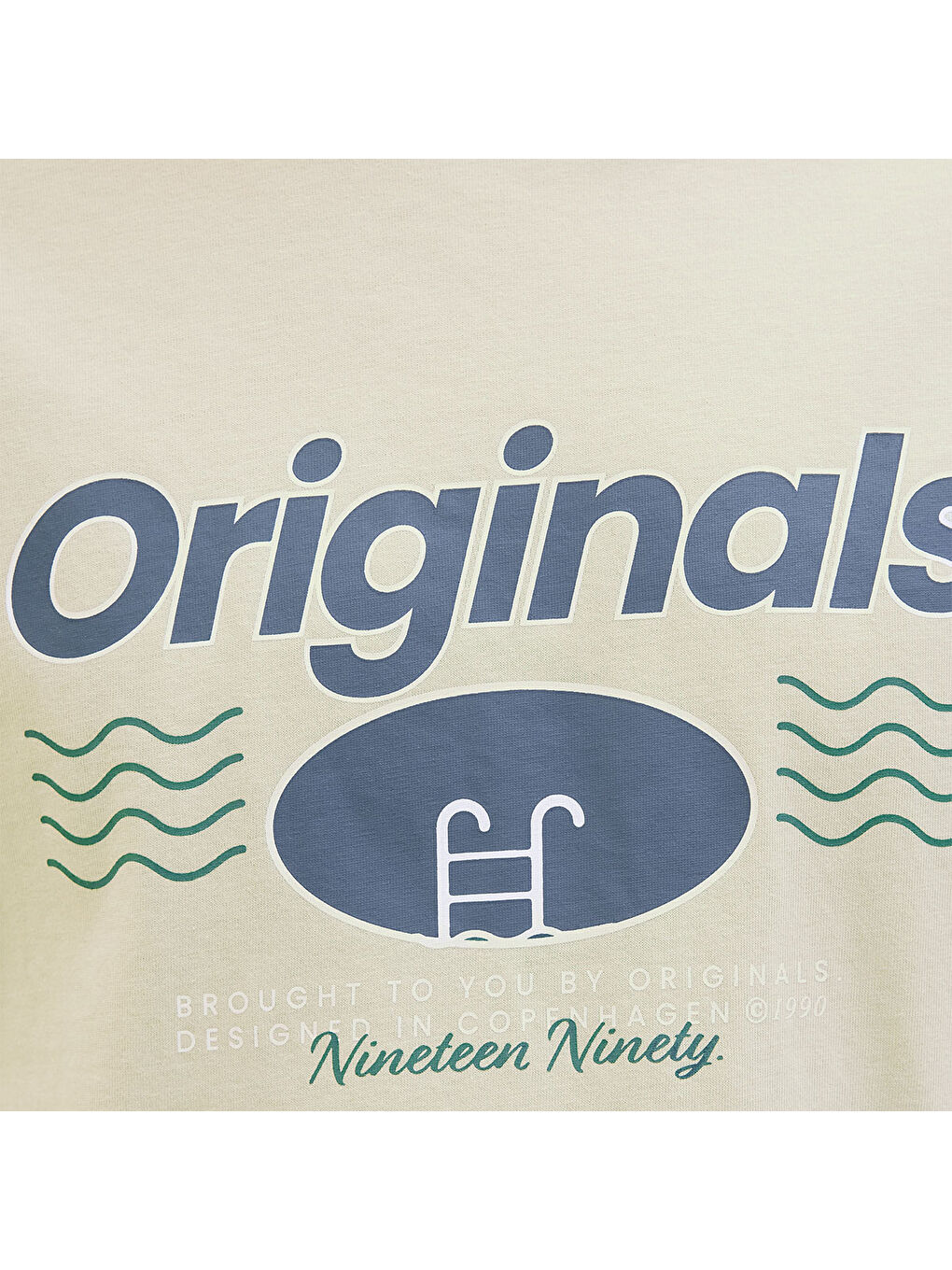 Star Erkek Ekru Yuvarlak Yaka Tişört-4