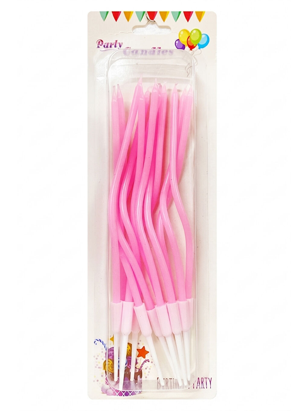 Pembe 12'li Spiral Parti Mumu-2