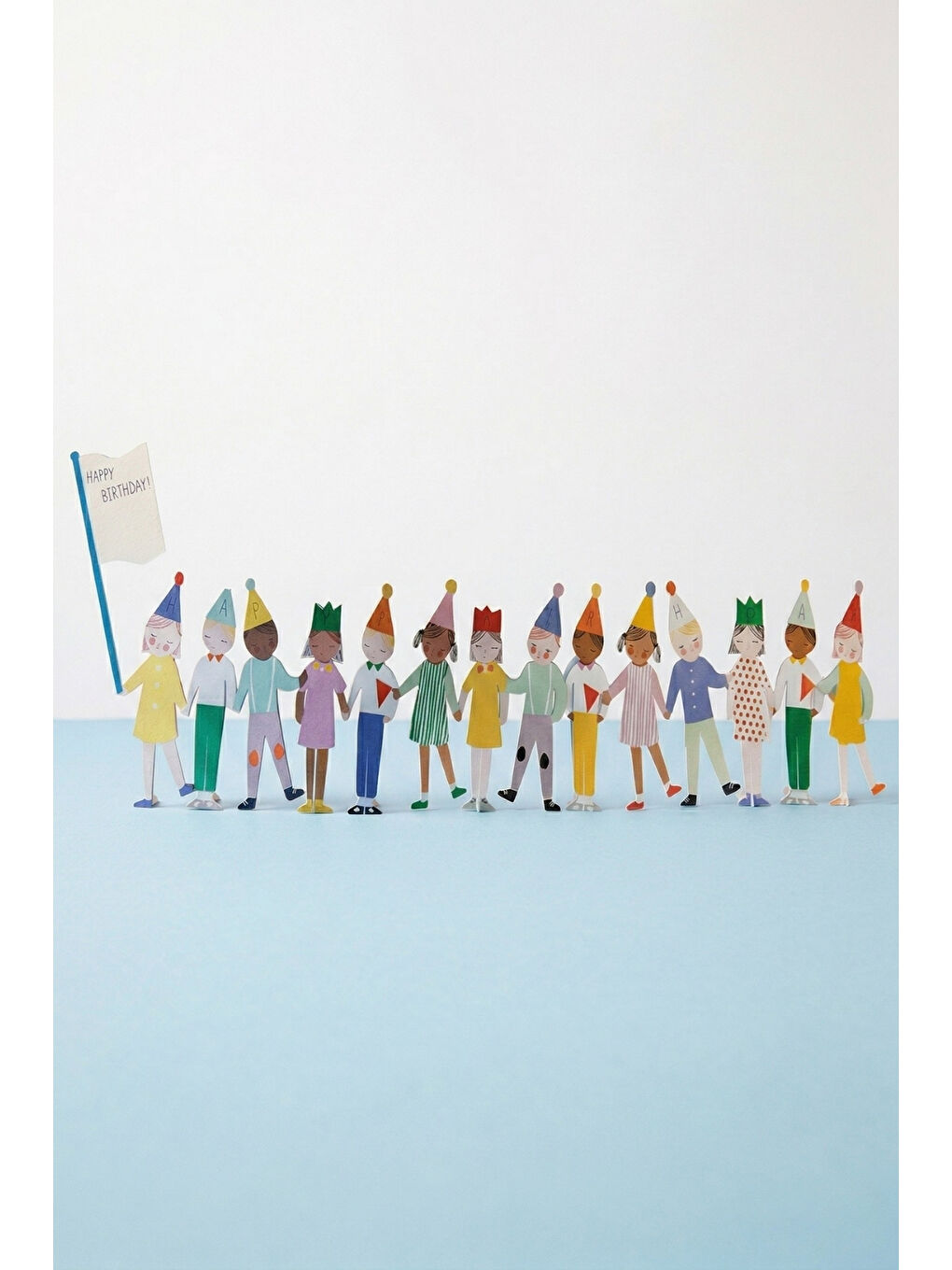 Karışık Çok Renkli Neşeli Çocuklar Parti Masası Süsü