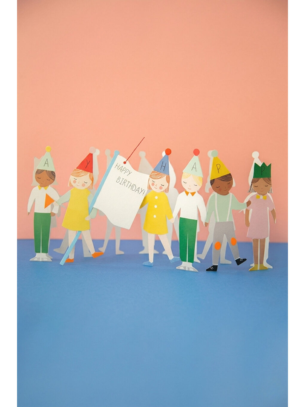 Karışık Çok Renkli Neşeli Çocuklar Parti Masası Süsü-1