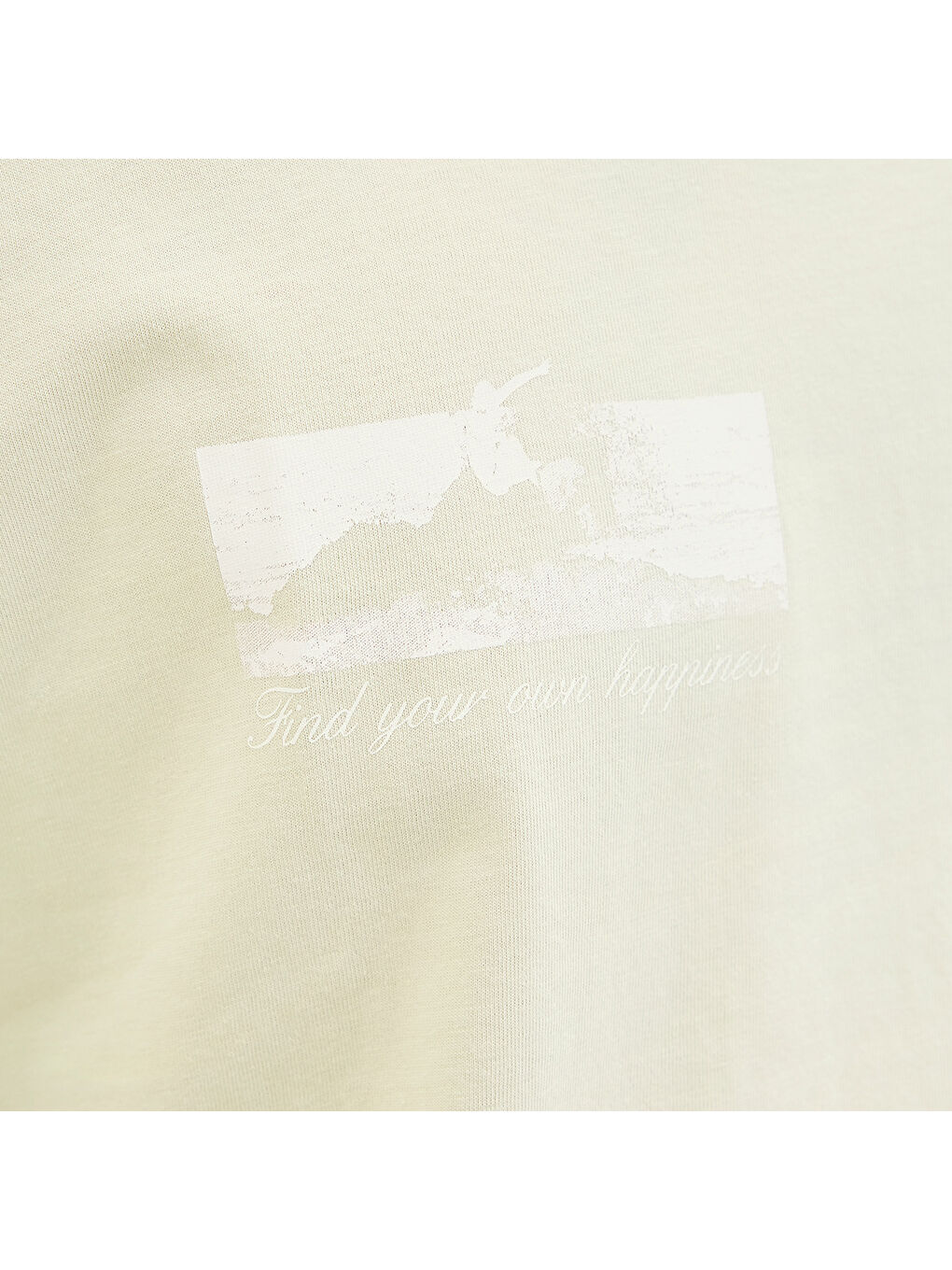 Star Erkek Ekru Yuvarlak Yaka Spor Tişört-4