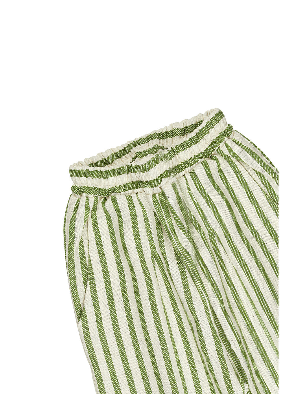 Catz Kids Lila Carrot Pantolon Yeşil Çizgili Keten - 3