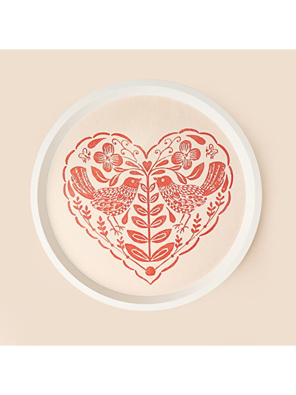 Karışık Kitchen Bird Heart Toya Küçük Tepsi - Renkli - 31 cm-2