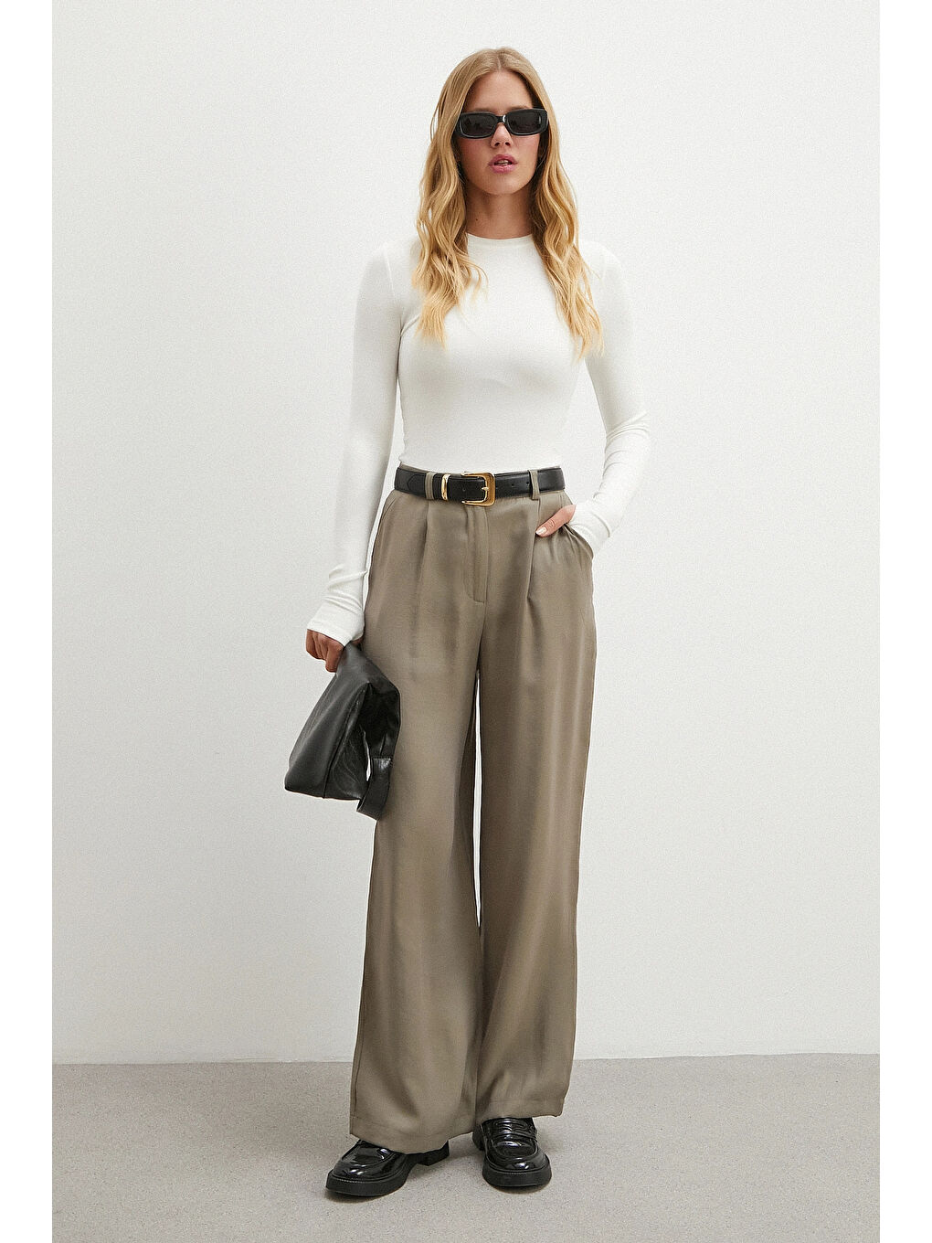 Modal Palazzo Pantolon Haki-1