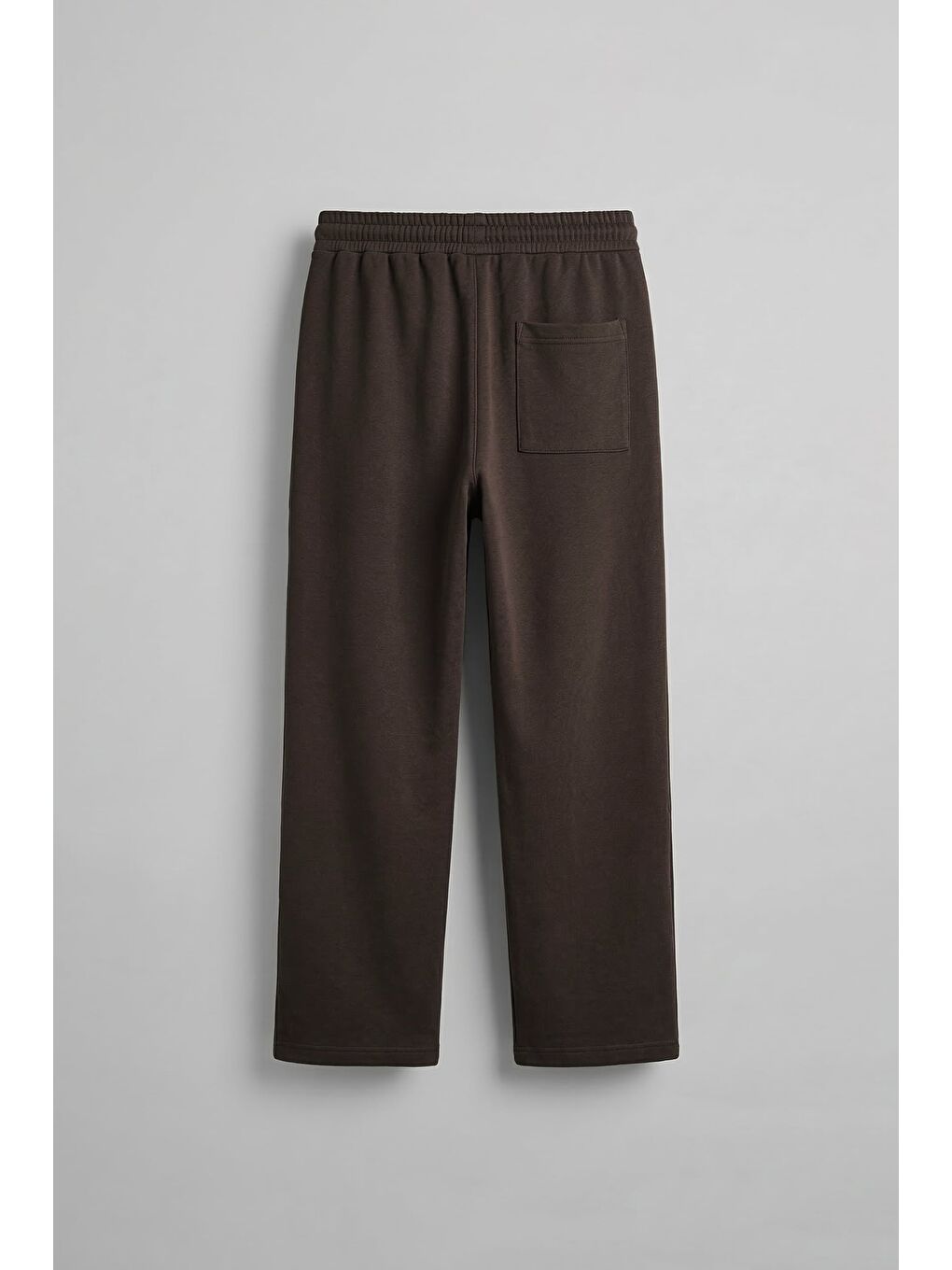 Erkek Baggy Fit Rahat Kesim Esnek Kumaş Eşofman Altı Kahverengi-1