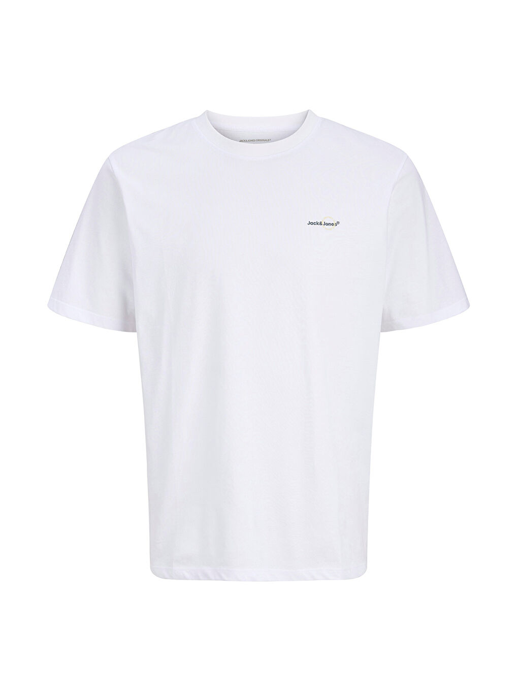 Star Erkek Beyaz Yuvarlak Yaka Tişört