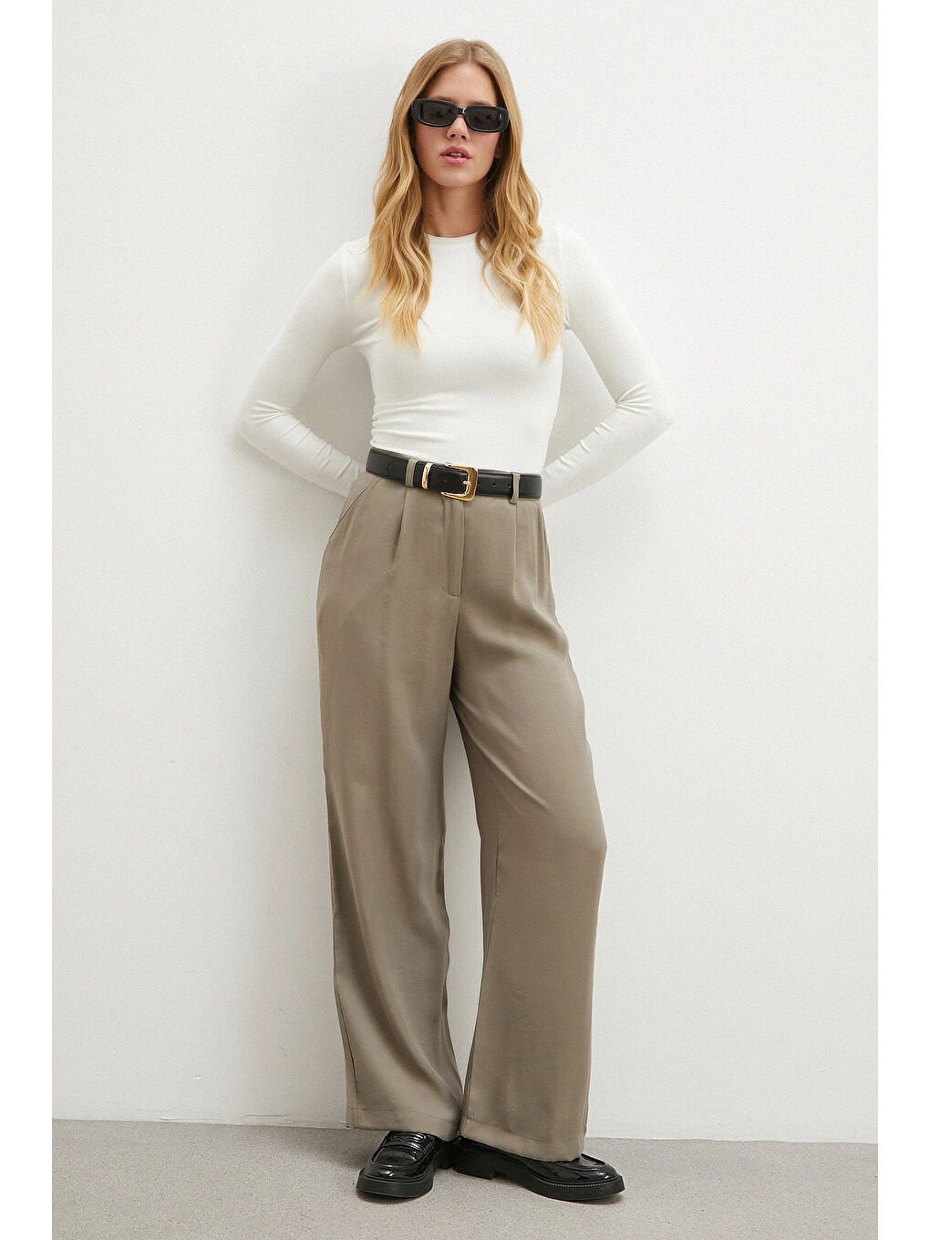 Modal Palazzo Pantolon Haki-3