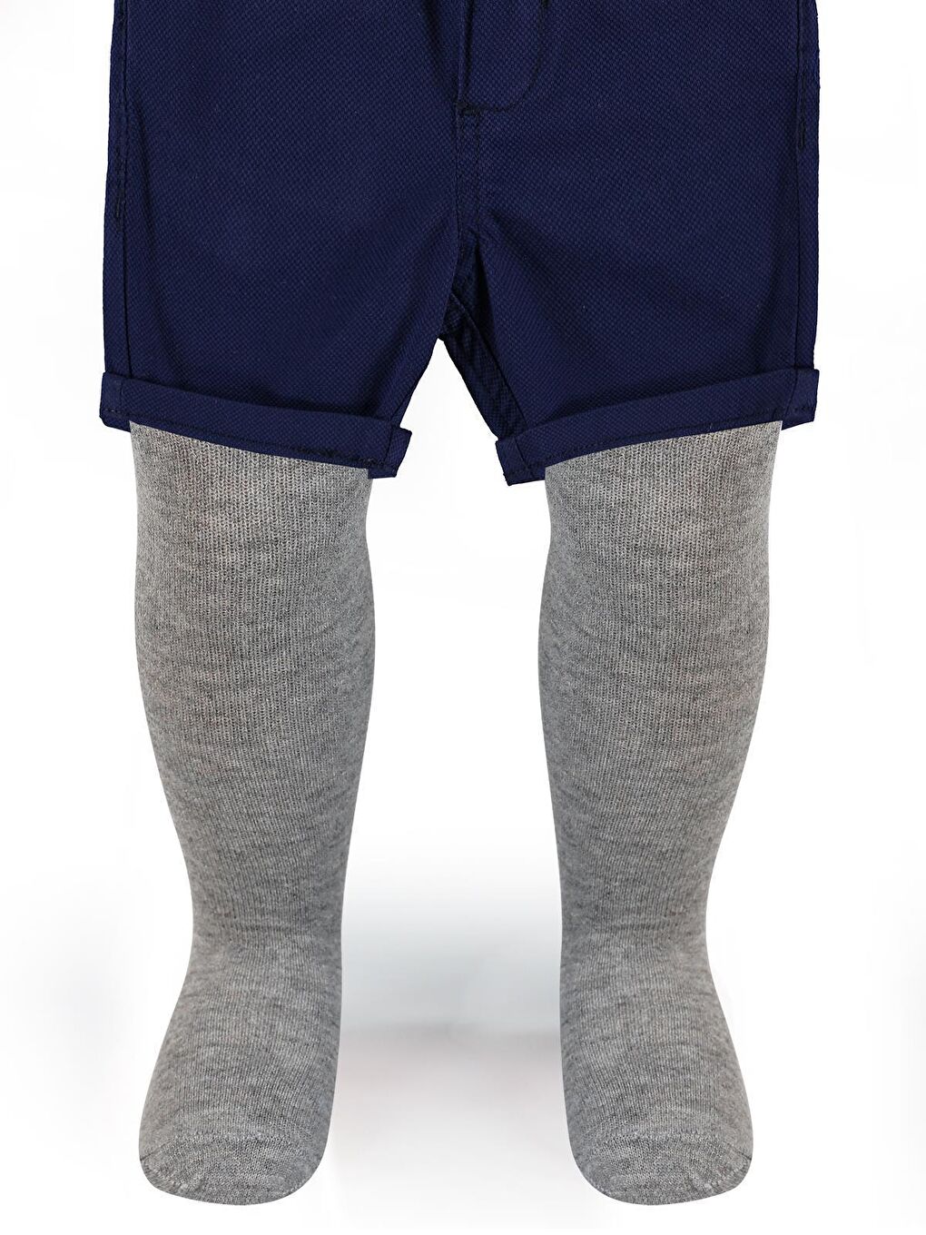 Baby Erkek Bebek Külotlu Çorap 0-12 Ay Gri