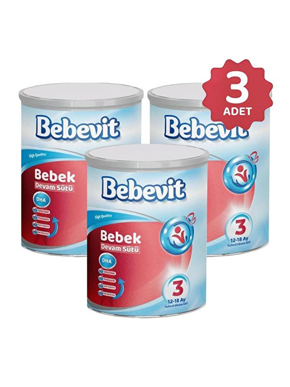 Bebevit Renksiz 4 Çocuk Devam Sütü 400 g x 3 Adet