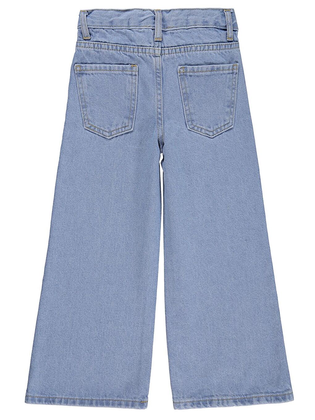 Girls 10-13 Yaş Pantolon Jean - Mavi-1