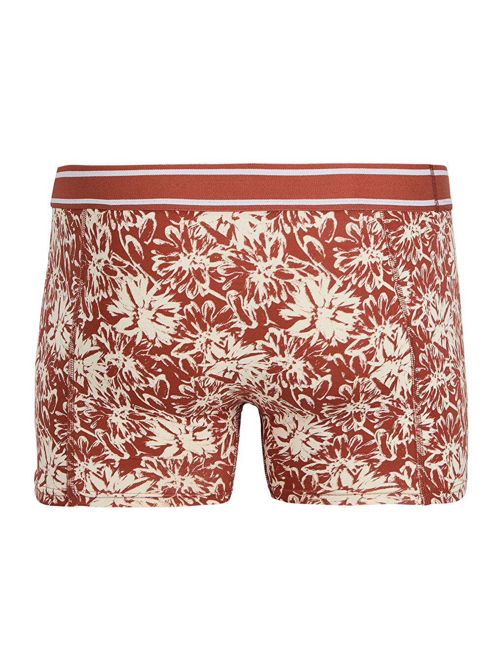 Karışık Retro Flower 3'lü Paket Erkek %100 Pamuk Boxer-4