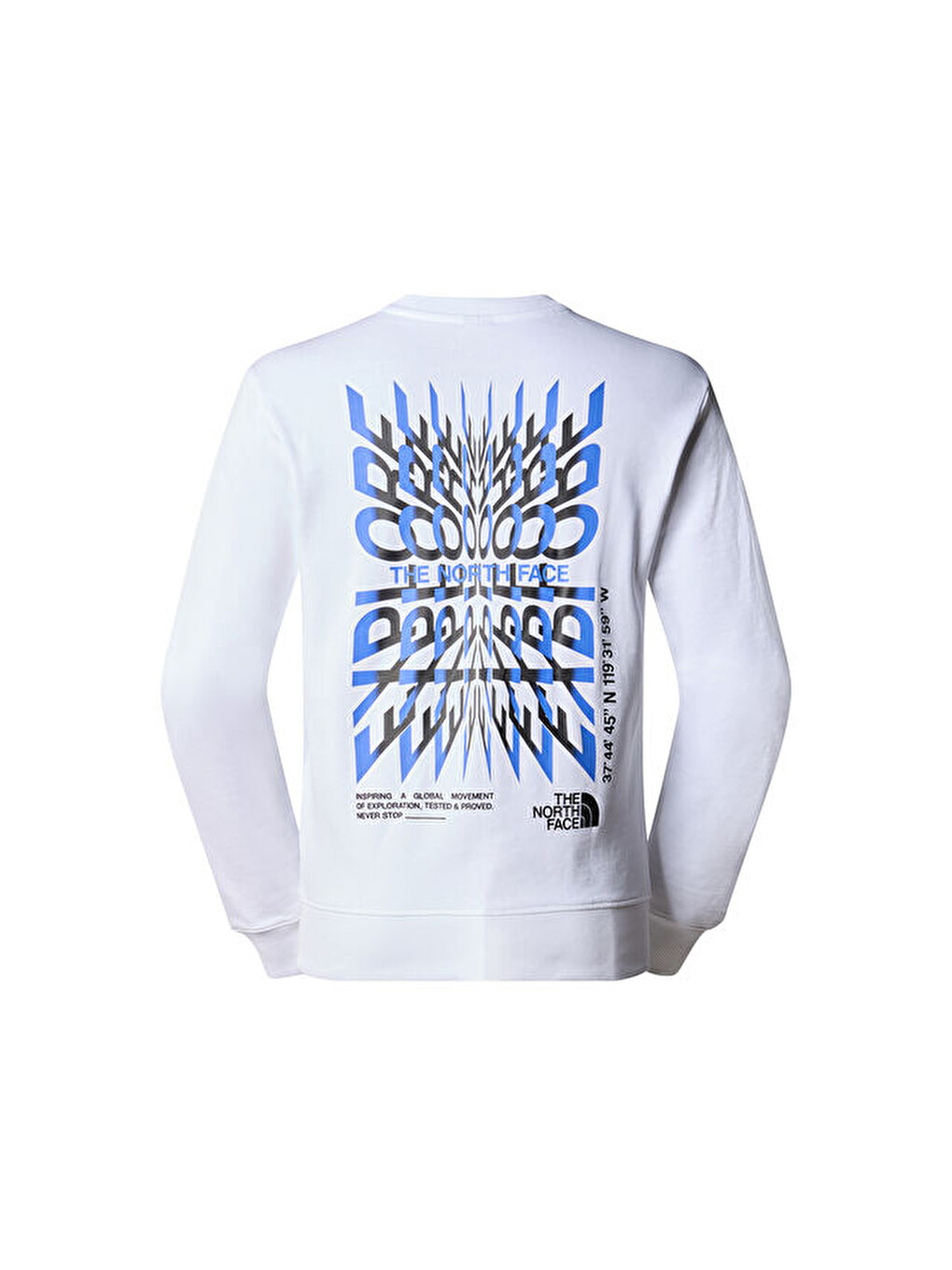 M Ss24 Coordinates Crew Erkek Günlük Sweatshirt Nf0a87ebfn41 Beyaz-1