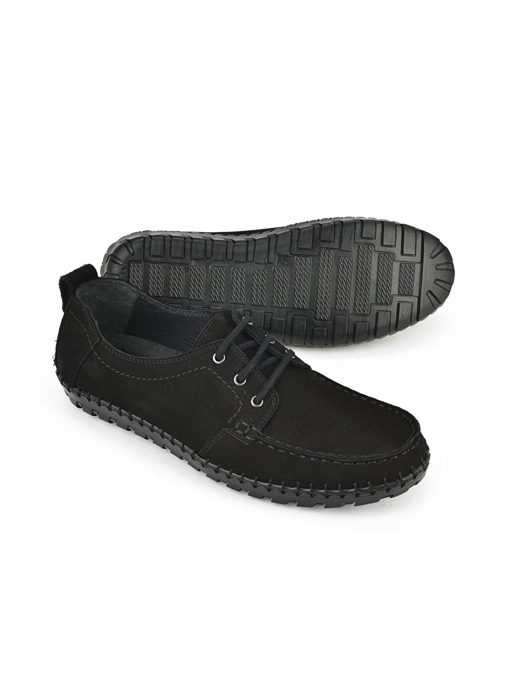 Erkek Hakiki Deri Ayakkabı 1511040ZY182322 Siyah-3