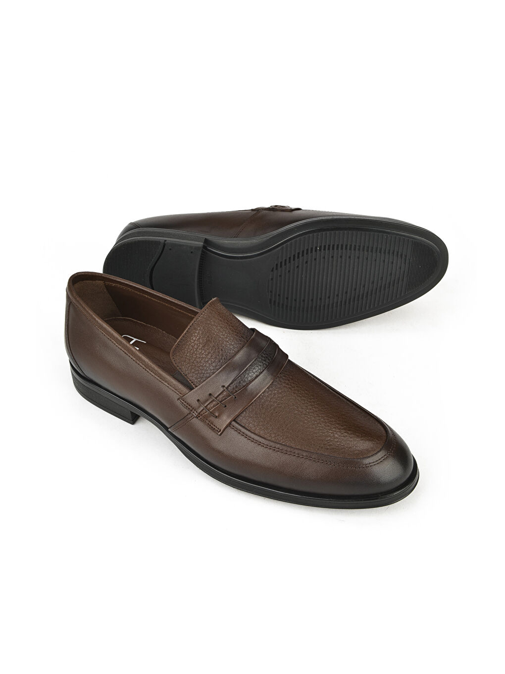 Kahverengi Erkek Hakiki Deri Ayakkabı 143745ZL4918 Kahve-1