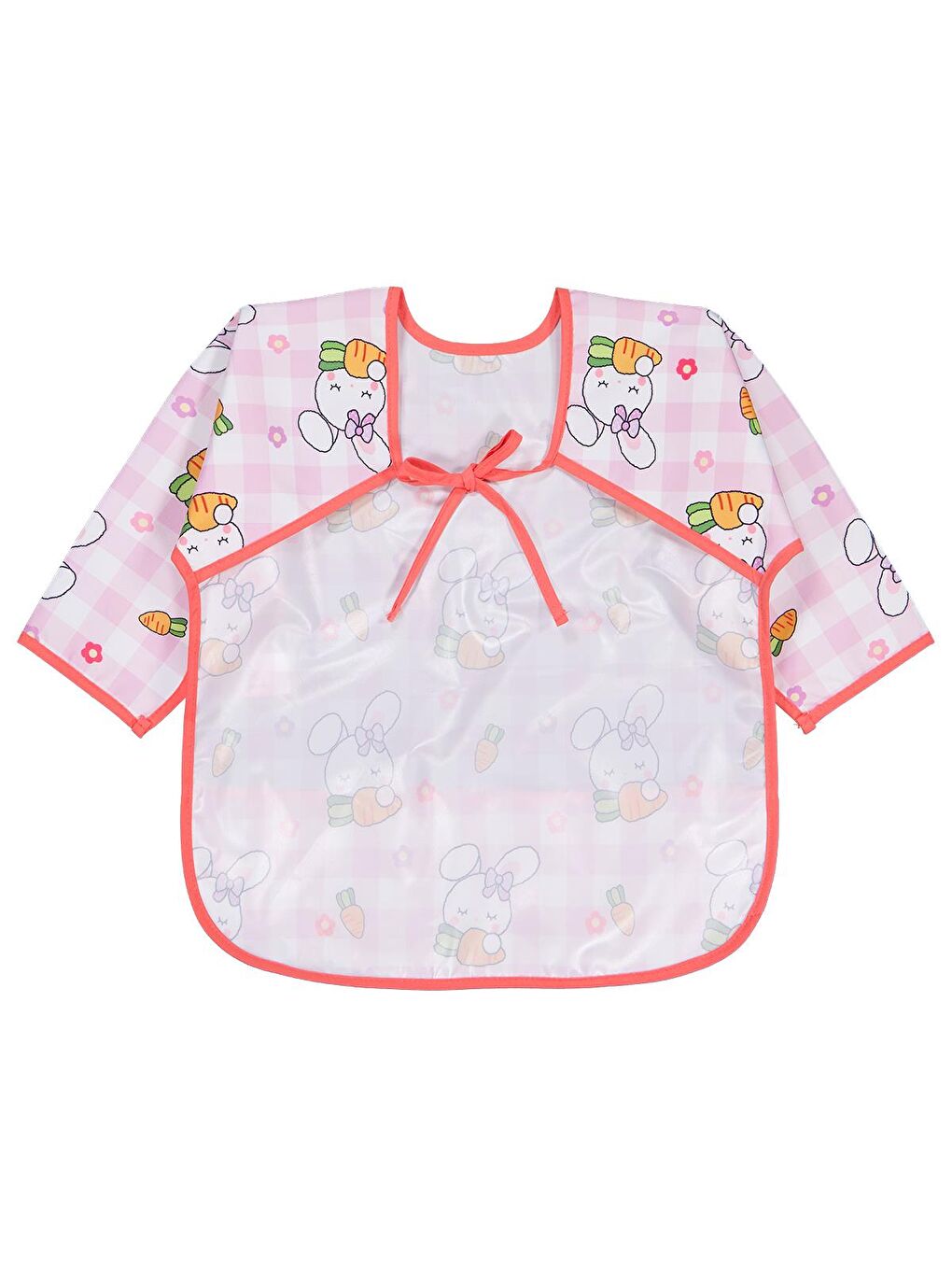 Baby Tavşan Empirme Mama Önlüğü - Pembe-1