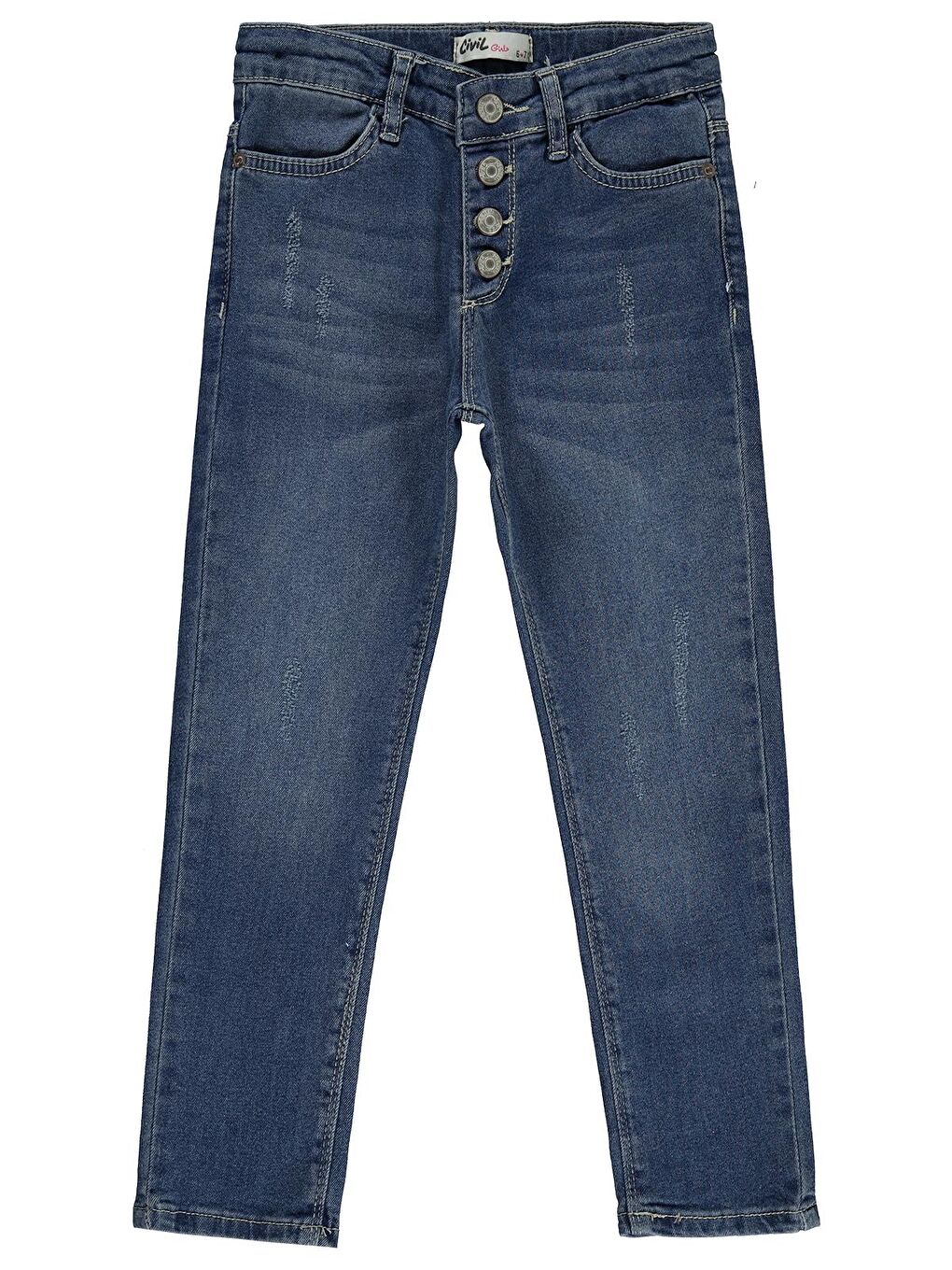 Girls Kız Çocuk Jean Pantolon 6 9 Yaş Mavi