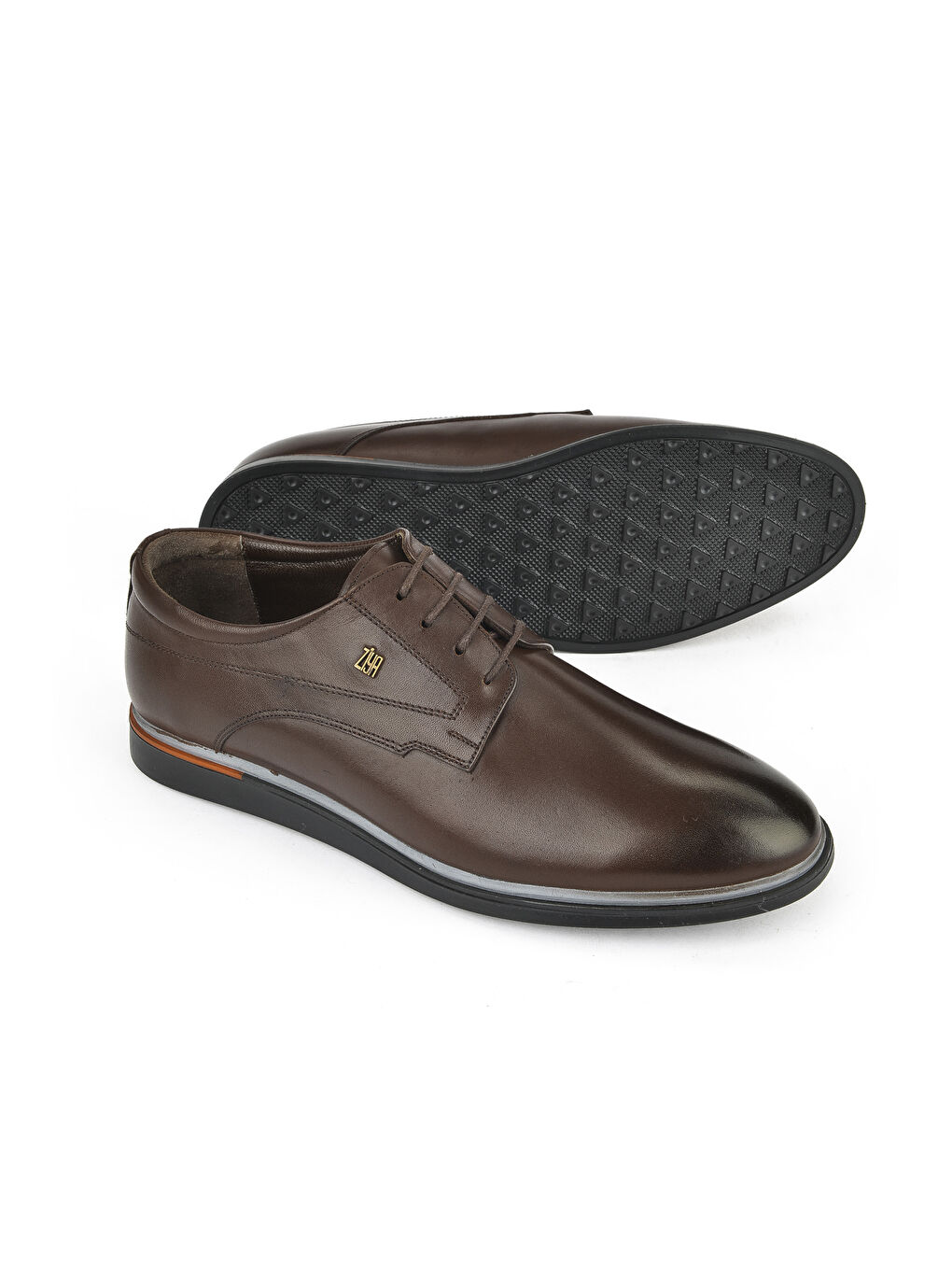 Kahverengi Erkek Hakiki Deri Ayakkabı 151985Z0203 Kahve-3