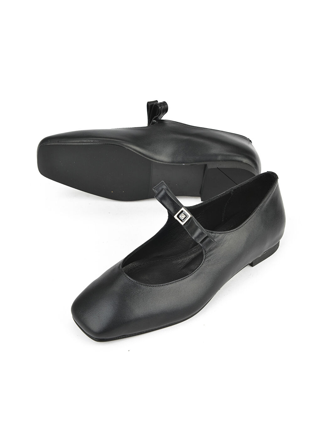 Kadın Hakiki Deri Babet 1531054Z3441 Siyah-3