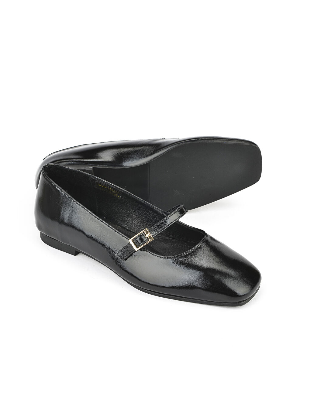 Kadın Hakiki Deri Babet 1531054Z3443 Siyah-3