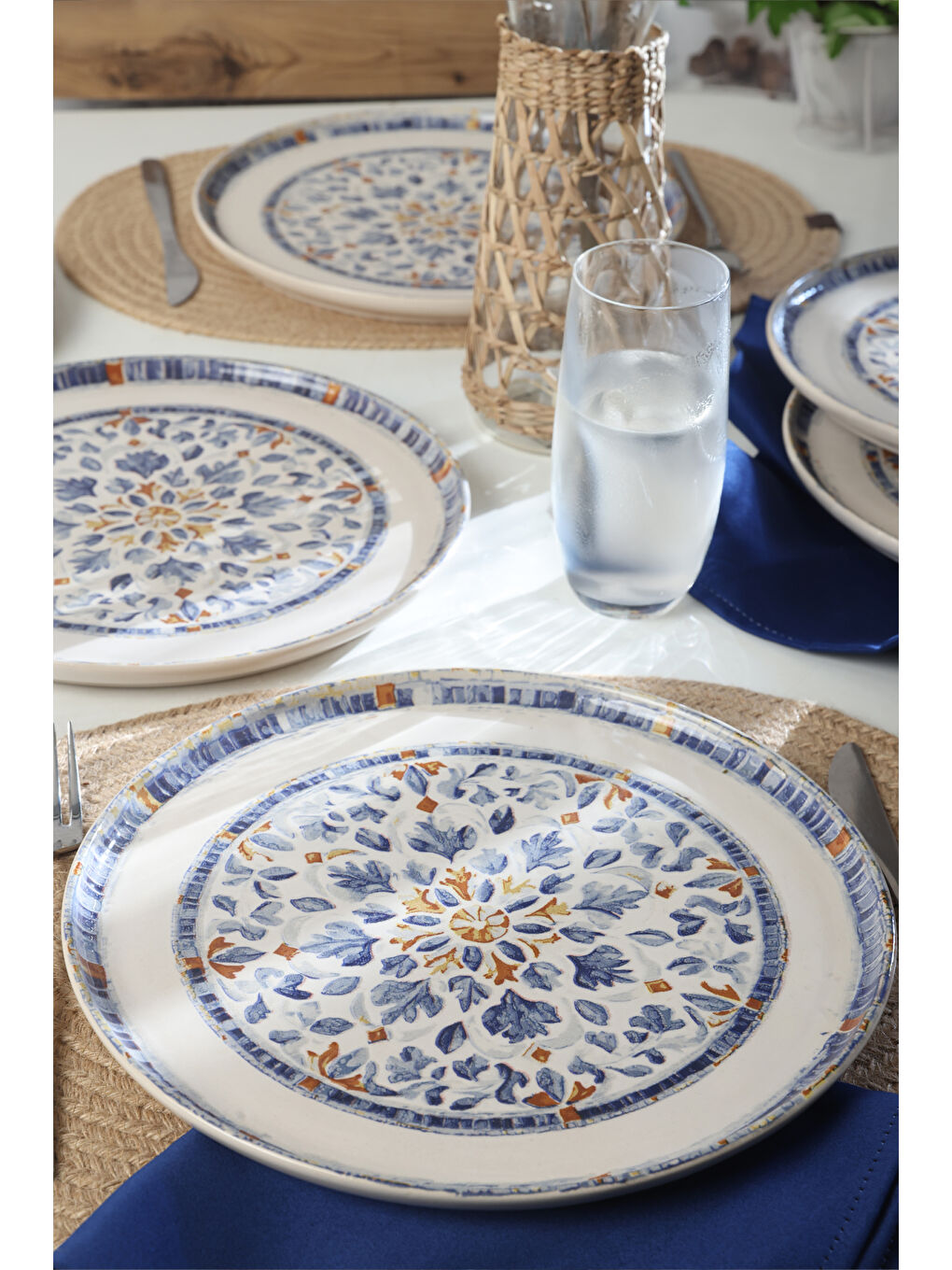 Karışık Sapphire Nordic Servis Tabağı 28 cm 6 Adet