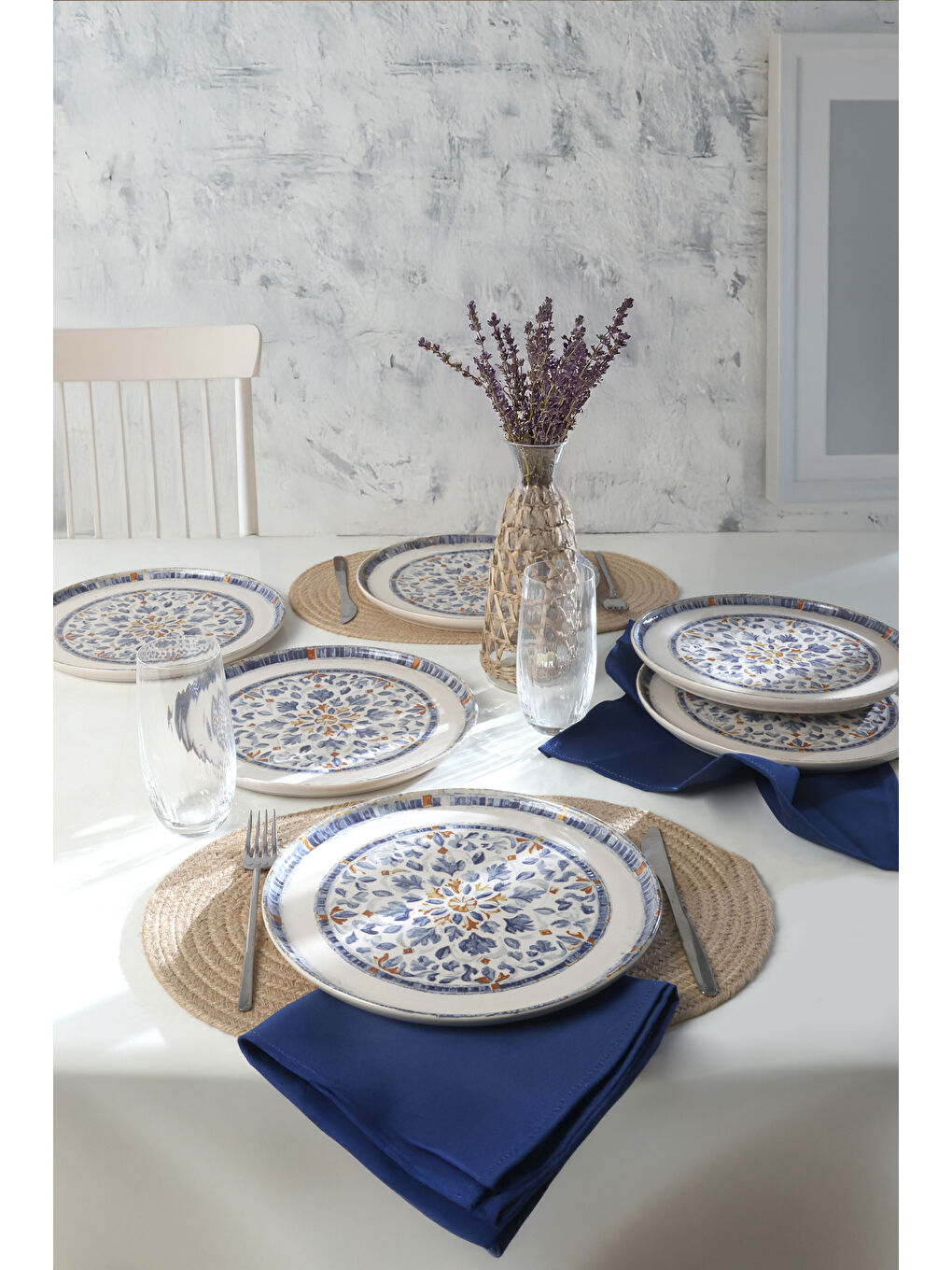 Karışık Sapphire Nordic Servis Tabağı 28 cm 6 Adet-1