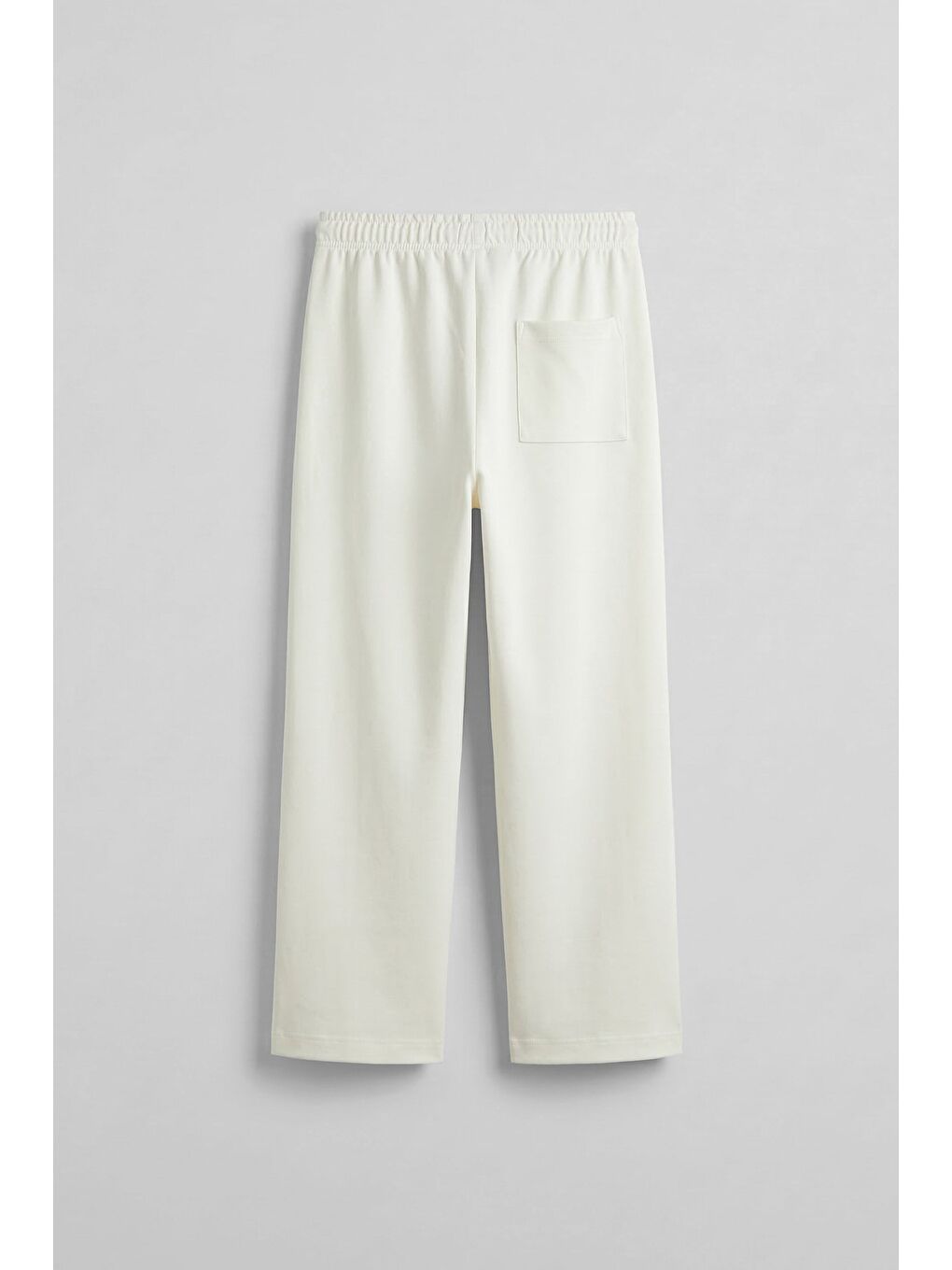 Erkek Relaxed Pileli Yumuşak Dokulu Beli Lastikli Eşofman Altı Ekru-1