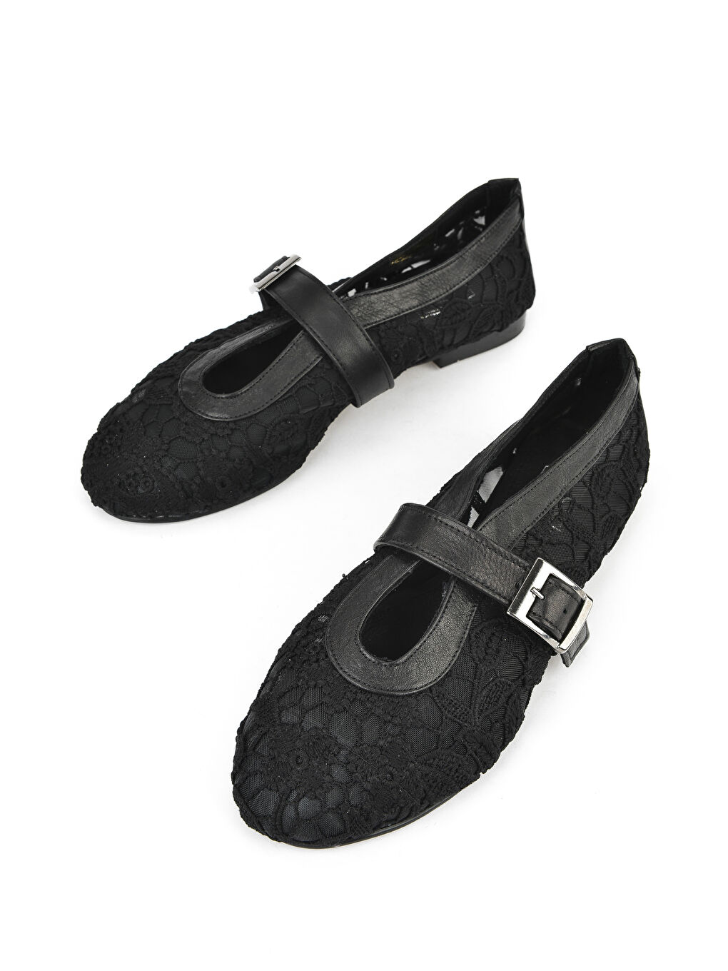 Kadın Hakiki Deri Babet 1531054Z2971 Siyah-4