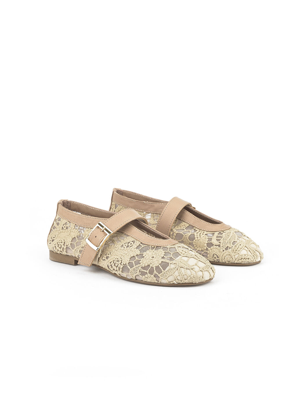 Bej Kadın Hakiki Deri Babet 1531054Z2971 Ten-1