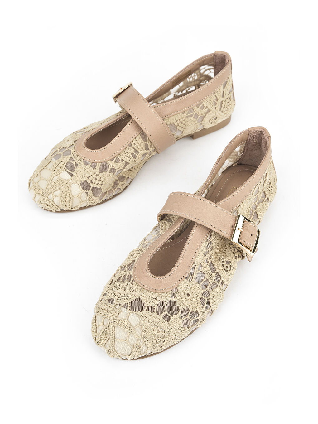 Bej Kadın Hakiki Deri Babet 1531054Z2971 Ten-4