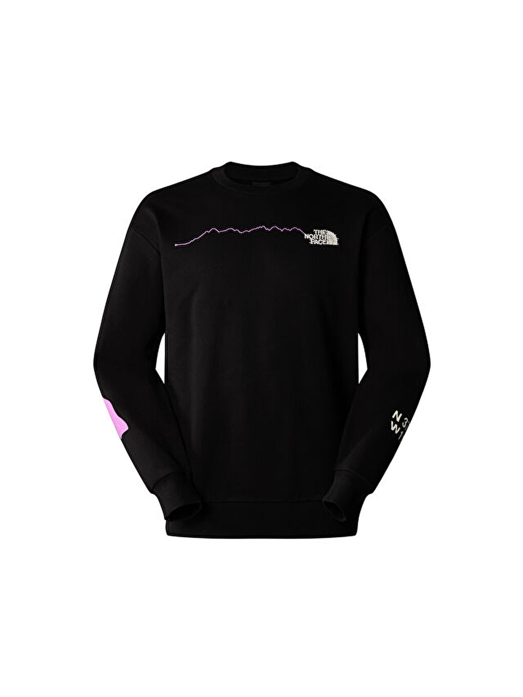 U Nse Graphic Crew Unisex Günlük Sweatshirts Nf0a87f4jk31 Siyah